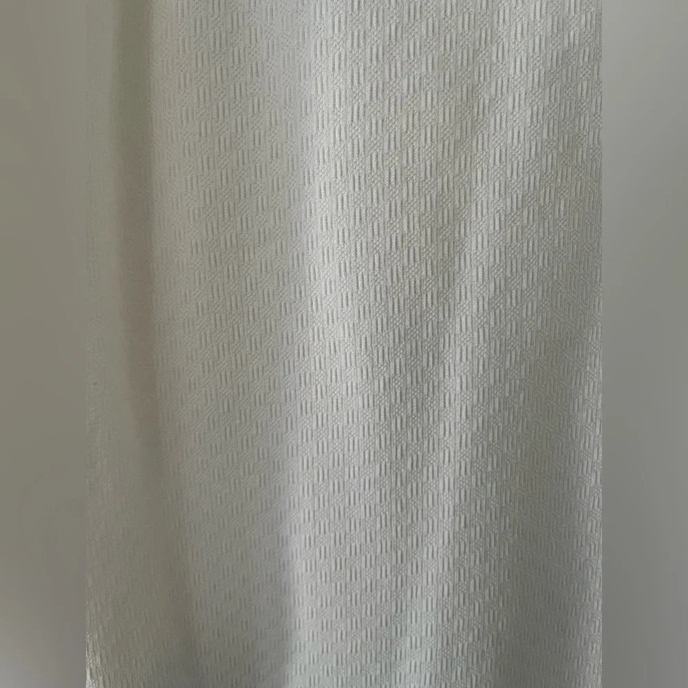Women’s Vintage Hayley knit White Collared button tank top w/blue trim size L - Picture 3 of 3